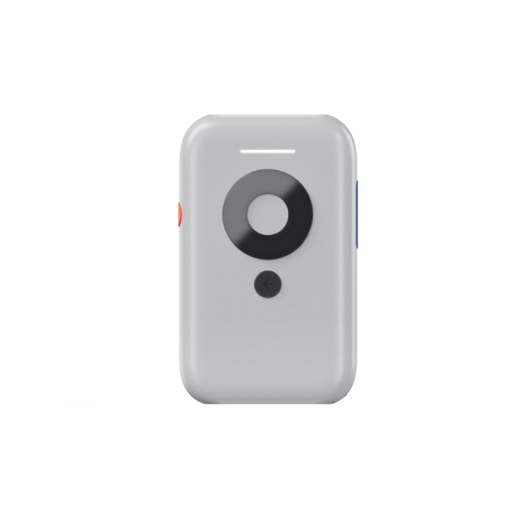 Front view of the XREAL Beam AR streaming device showcasing minimalist control buttons for immersive gaming and media experience