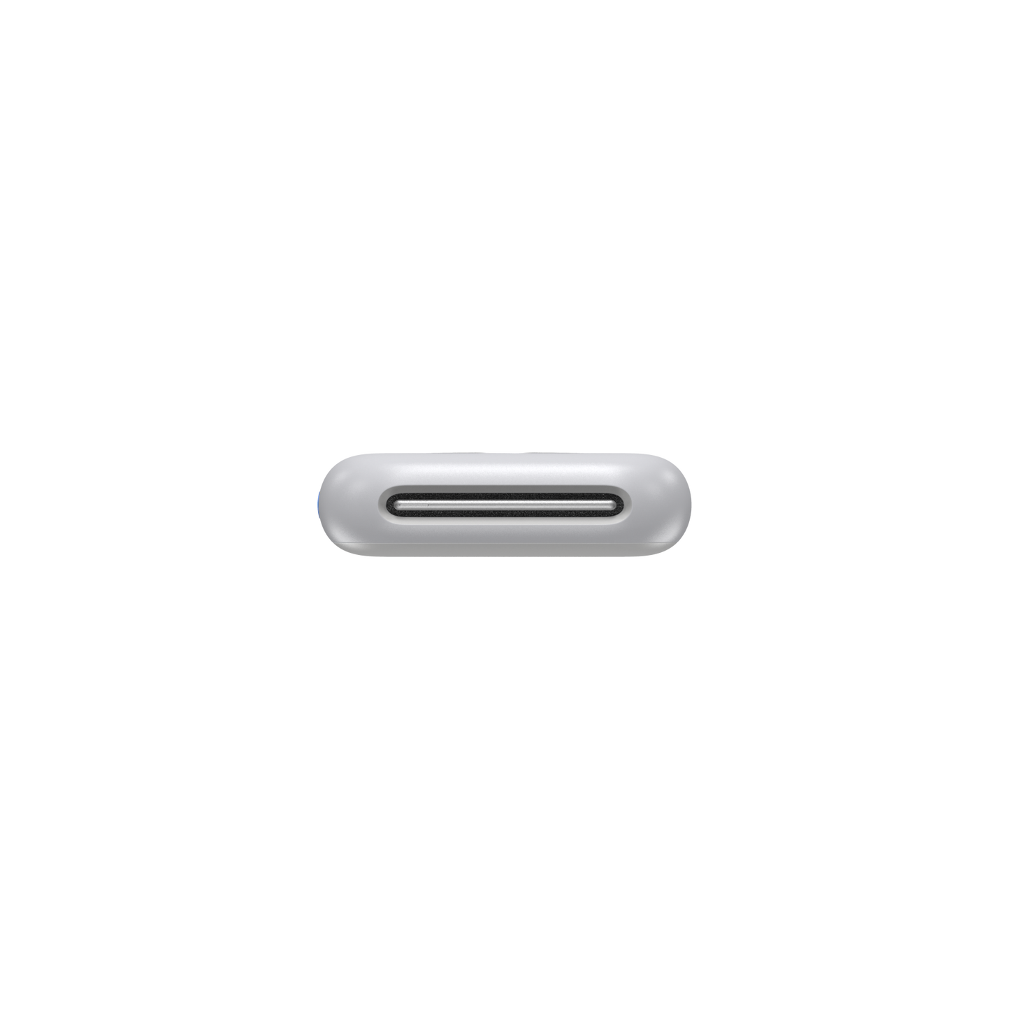 Bottom view of the XREAL Beam AR device showcasing the USB C in and USB C out interfaces
