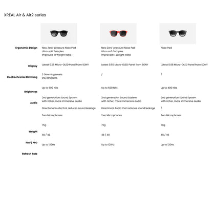 XREAL(NREAL) Air 2 Pro AR Smart Glasses wearable display – WAFUU JAPAN